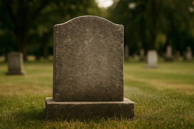 A gravestone in a quiet cemetery symbolizing the permanence of the increased estate tax exemption, reflecting the historical shift in U.S. tax policy.